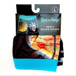 Rick and Morty Boxer Briefs Underwear Mens Size Large Adult Swim TV Fun Gift